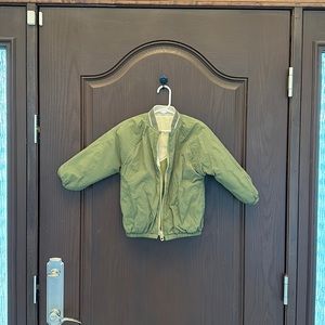ZARA Boys Reversible Coat Jacket Green Size 3–4Y Like New Condition